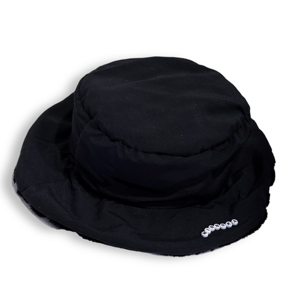 Handmade Black Velvet Reversible Bucket Hat - Picture 6 of 10